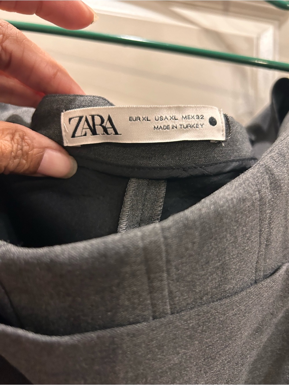 ZARA Men’s Turtleneck Sweater in Charcoal Gray